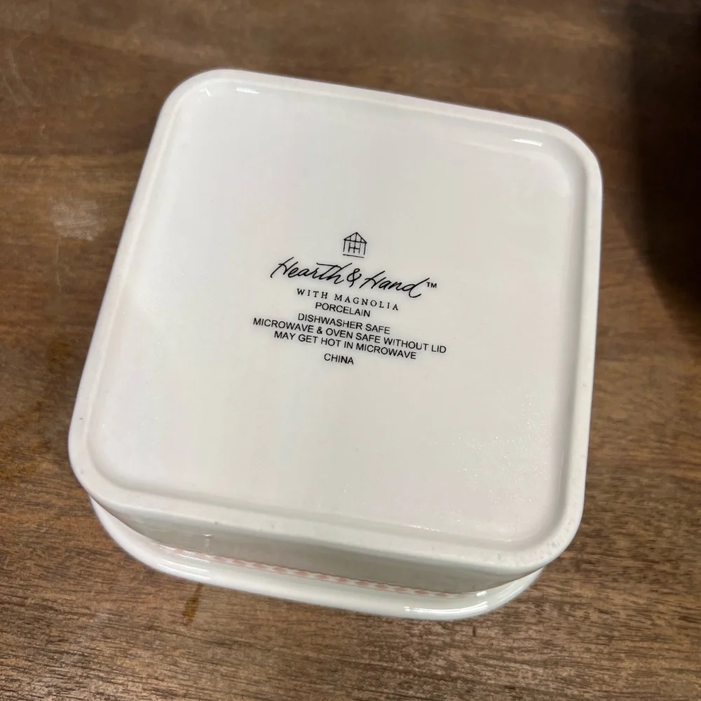 Hearth And Hand By Magnolia Set Of 3 Harvest Porcelain Containers (Fall 2019)
